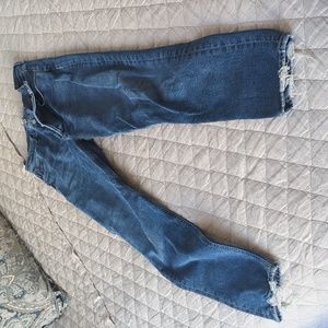 Agolde long high rise straight stretch